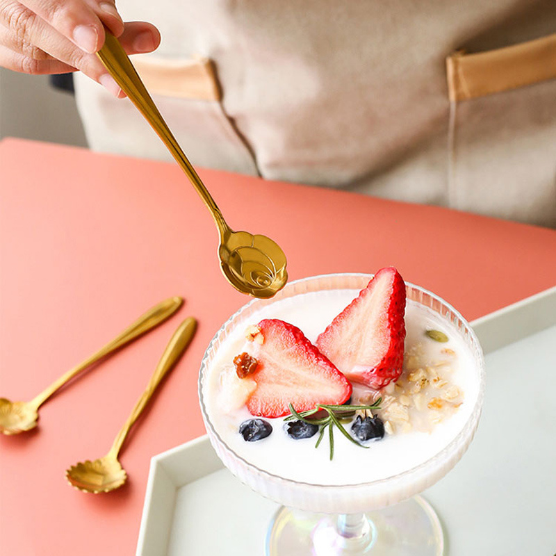 Gold Ice Cream Spoons