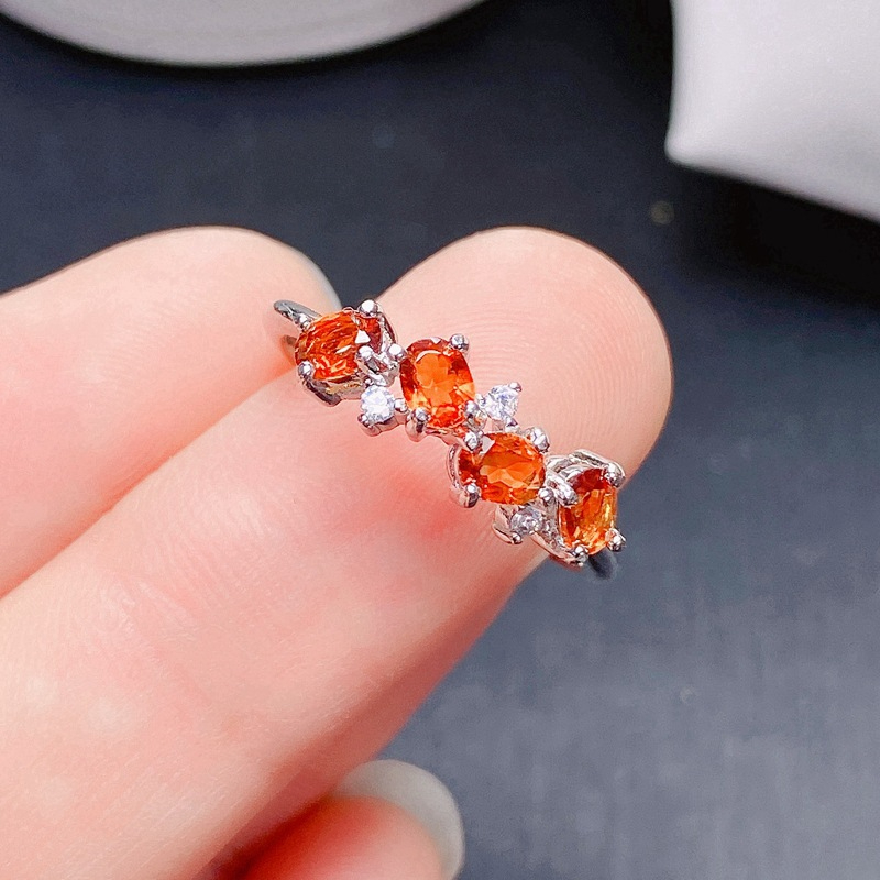 Natural Citrine Adjustable Couple Ring