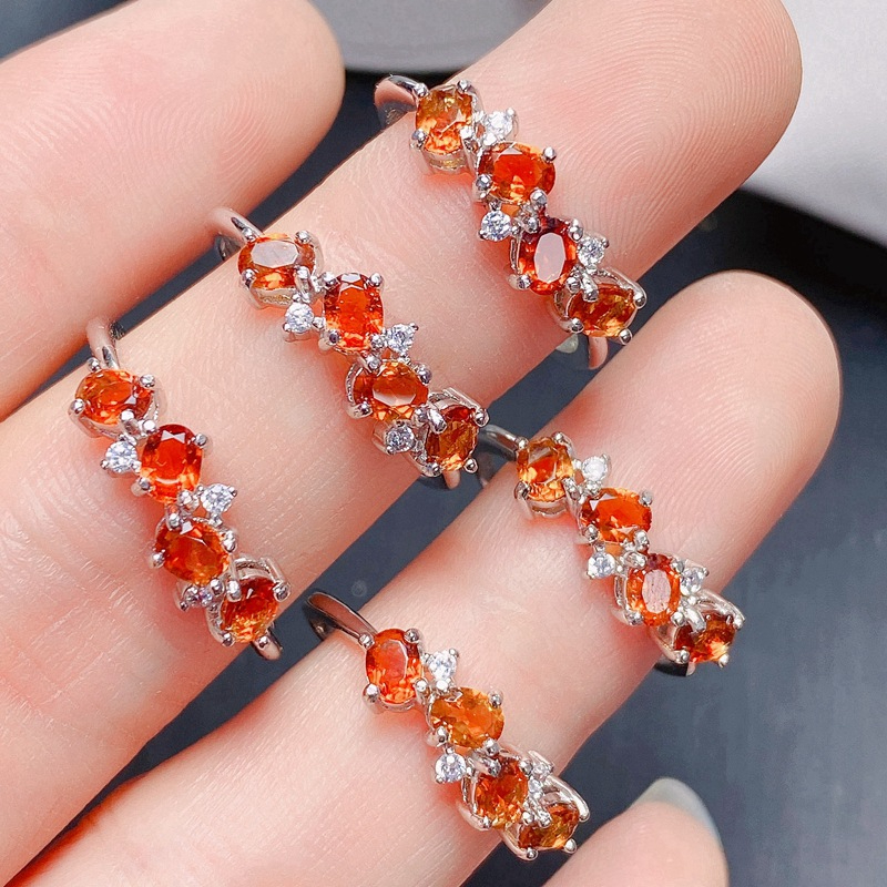 Natural Citrine Adjustable Couple Ring