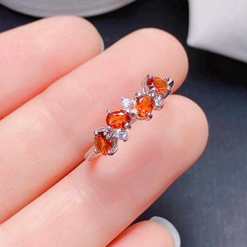 Natural Citrine Adjustable Couple Ring