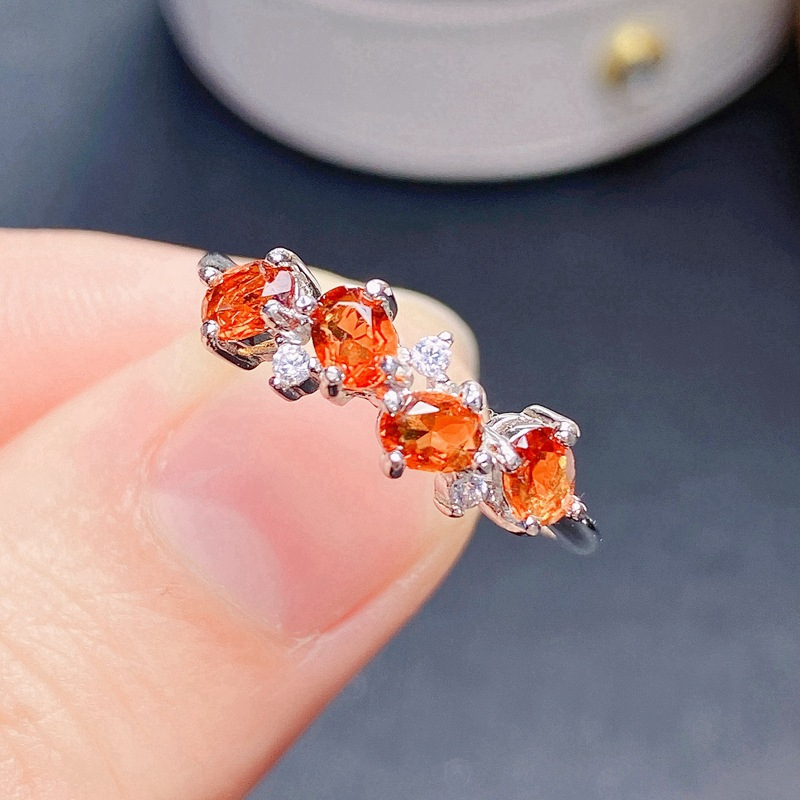 Natural Citrine Adjustable Couple Ring