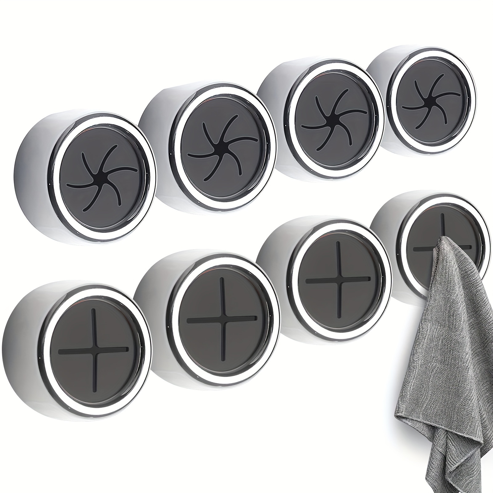 

Kitchen Towel Rack Self-adhesive Wall Plate Towel Hook Bathroom Kitchen And Home Wall Cabinet Garage No Drilling Required