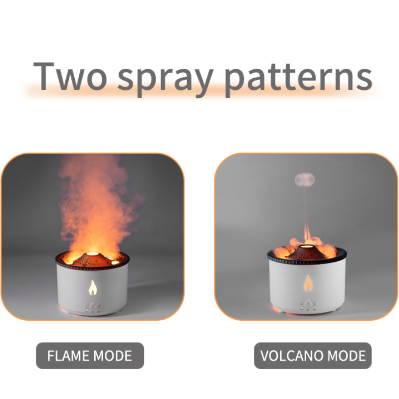 Bicolor Volcano Flame Aromatherapy Essential Oil Diffuser - Temu