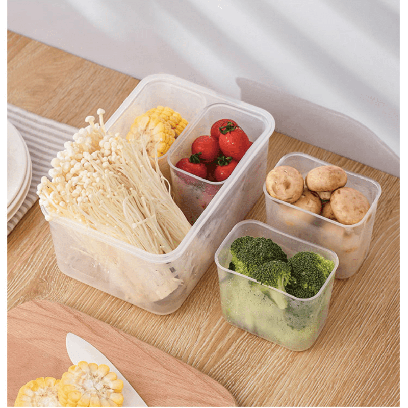 1pc PP Food Storage Box, Clear Refrigerator Storage Box For