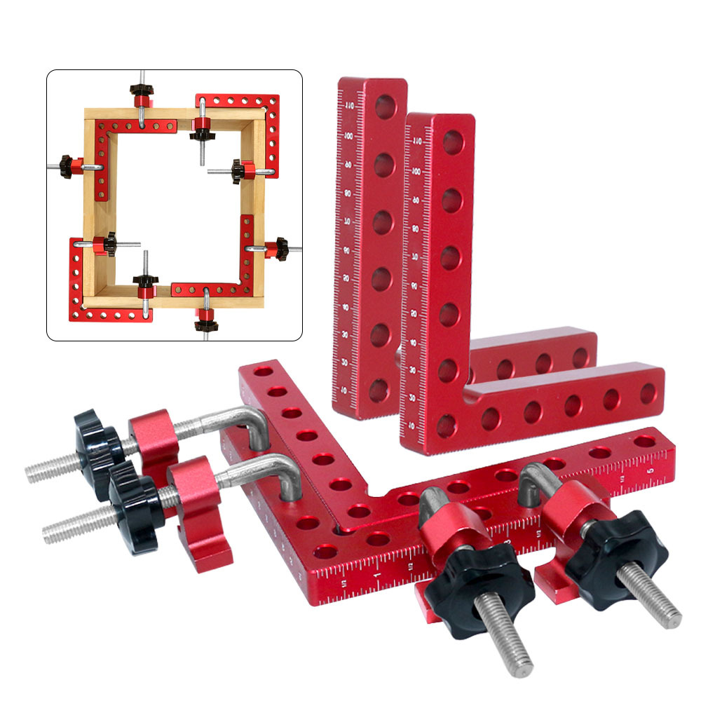 4 Pieces Positioning Squares, 90 Degree Positioning Clamp, L-Type