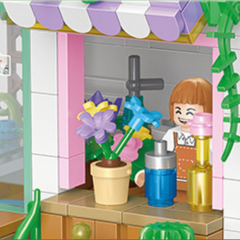 Meilleur Cadeau De La Fête Des Enfants 6.1: Modèle De Puzzle De Décoration  De Blocs De Construction Créatif Mini Town Street View Flower Shop Et  Bakery - Cadeau D'anniversaire Parfait - Temu Belgium