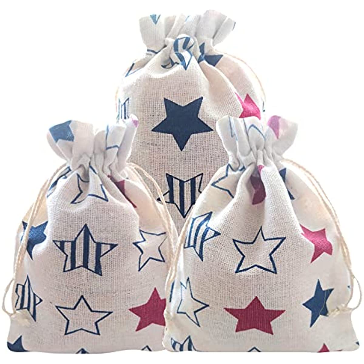 Pajean 16 Pieces Patriotic Thank You Gift Bags with 18 Red White Blue  Tissue Paper American Flag Party Favor USA Treat Goodie Handle for Veterans  Day