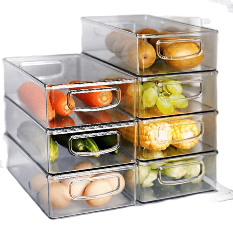 1pc, Creative and Cheap Plastic Refrigerator Food Storage Containers -  Thicker Bins for Fresh Vegetables, Fruits, Meat, and More - Easy to Use and  Org