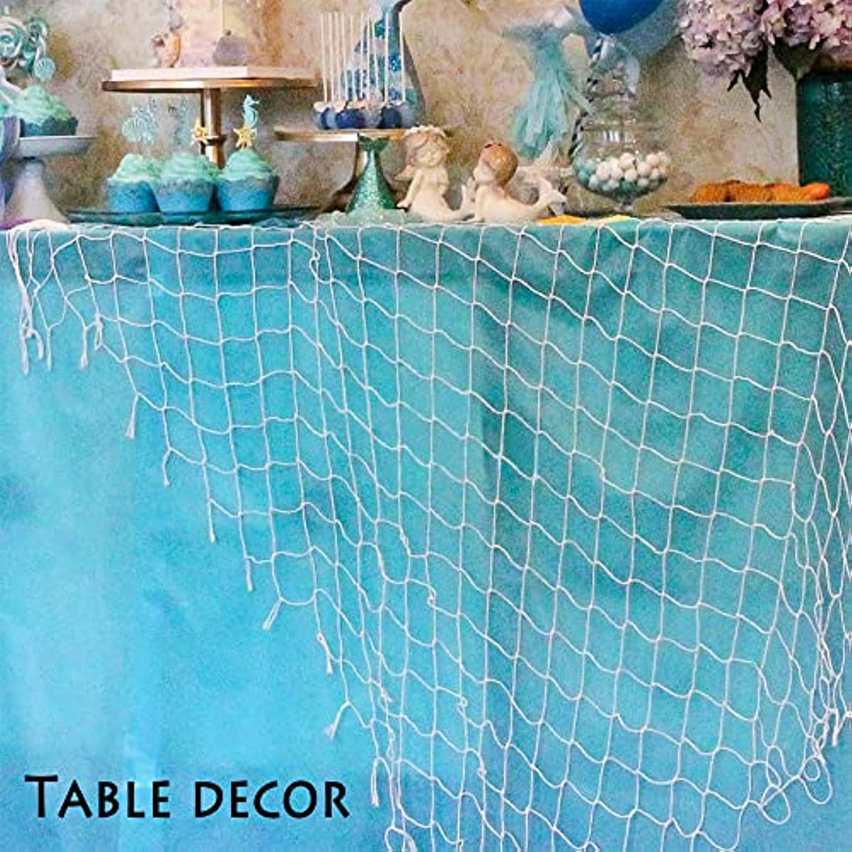  Angoily Decorative Fishing Net Fishnets Beach Bathroom