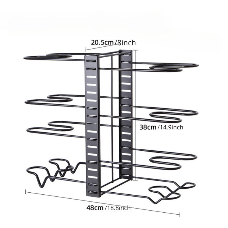 Pot Rack Organizers 5 Tiers Pots And Pans Organizer For - Temu