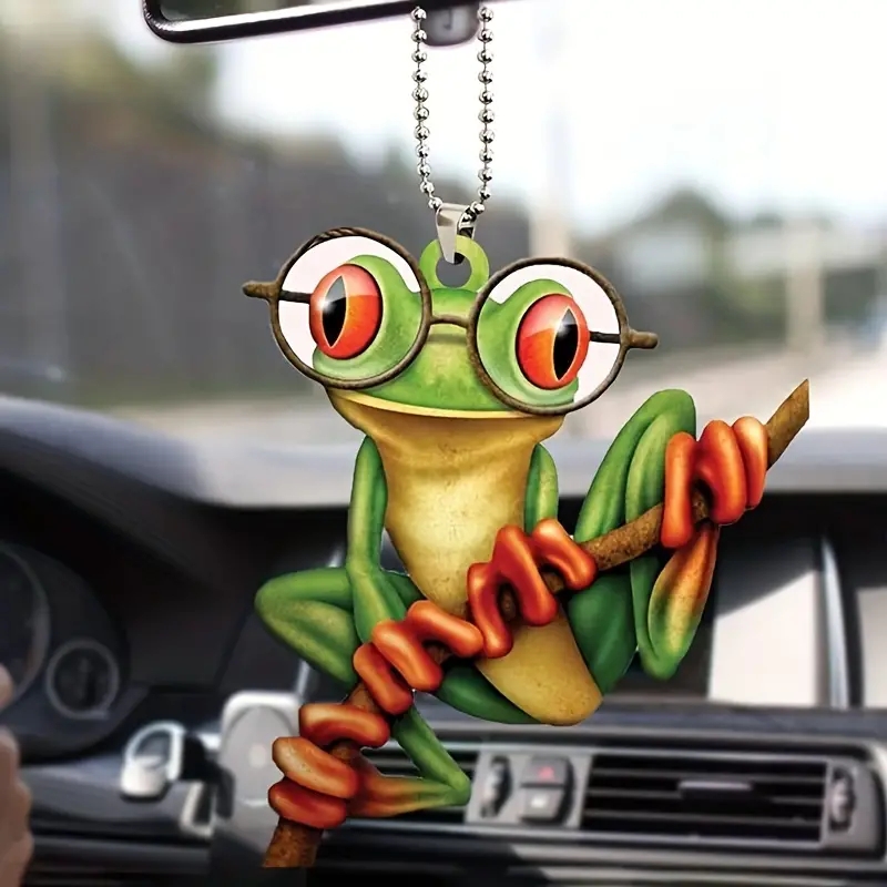 Cartoon Cute Frog Keychain Key Ring Backpack Ornaments Women Bag Pendant Key Holder Accessories Holiday Gift,Temu