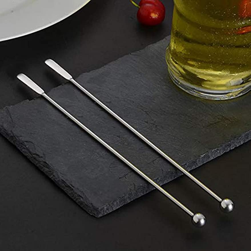 Coffee and Cocktail Stirrers, Reusable Plastic Drink Stirrer Sticks, 100  Ball Head Swizzle Sticks, Use as a Cocktail Garnish or Cake Pop Stick, and