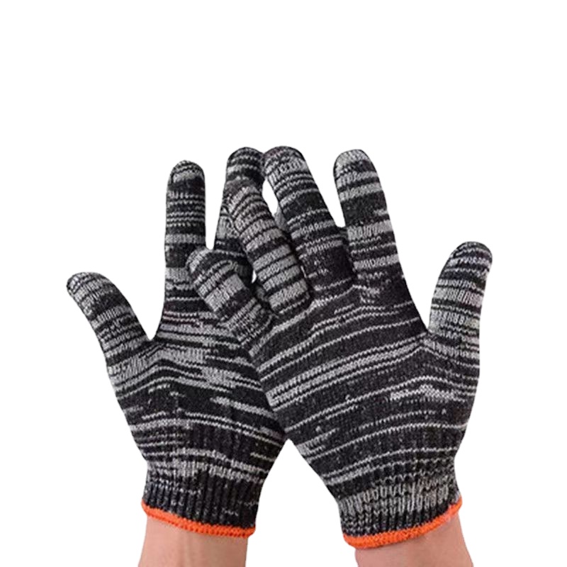 Labor Protection Gloves, Wear-resistant Work Winter Thicker Thin Section Of  White Cotton Yarn, Cotton Thread Nylon Men Workers, Work On The Ground -  Temu