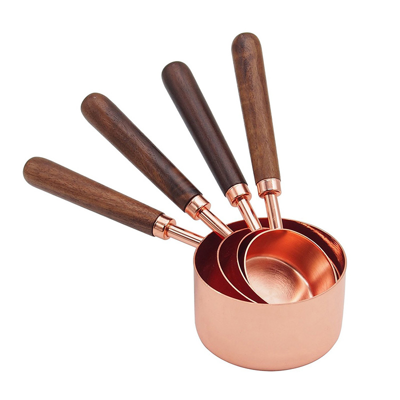 Measuring Cups, Copper Measuring Cups Set, Stainless Steel Copper