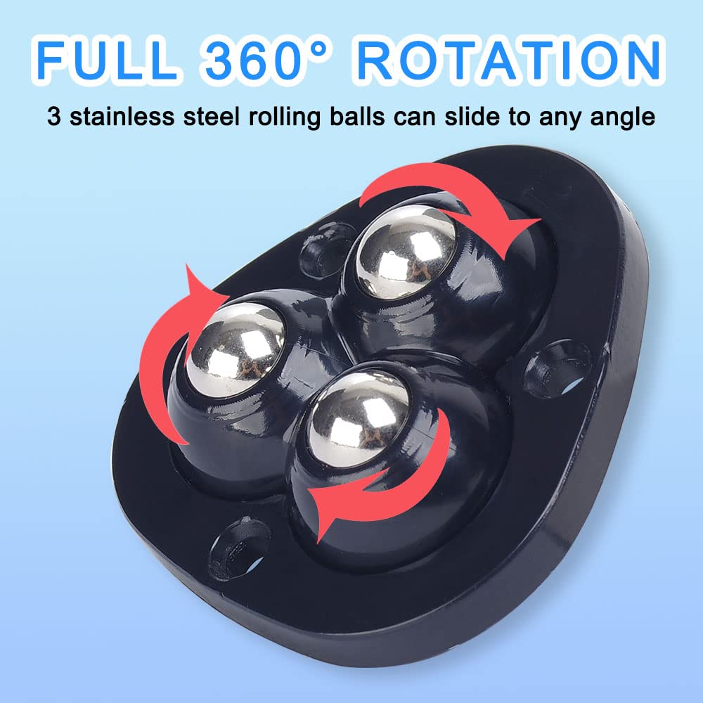Mini Caster Wheels for Small Appliances, 360°Rotation Self Adhesive Caster  Wheels, Stainless Steel Rollers Universal Wheel for Trash Can, Storage Bins  Bottom (4 PCS, White) APBATS - Yahoo Shopping