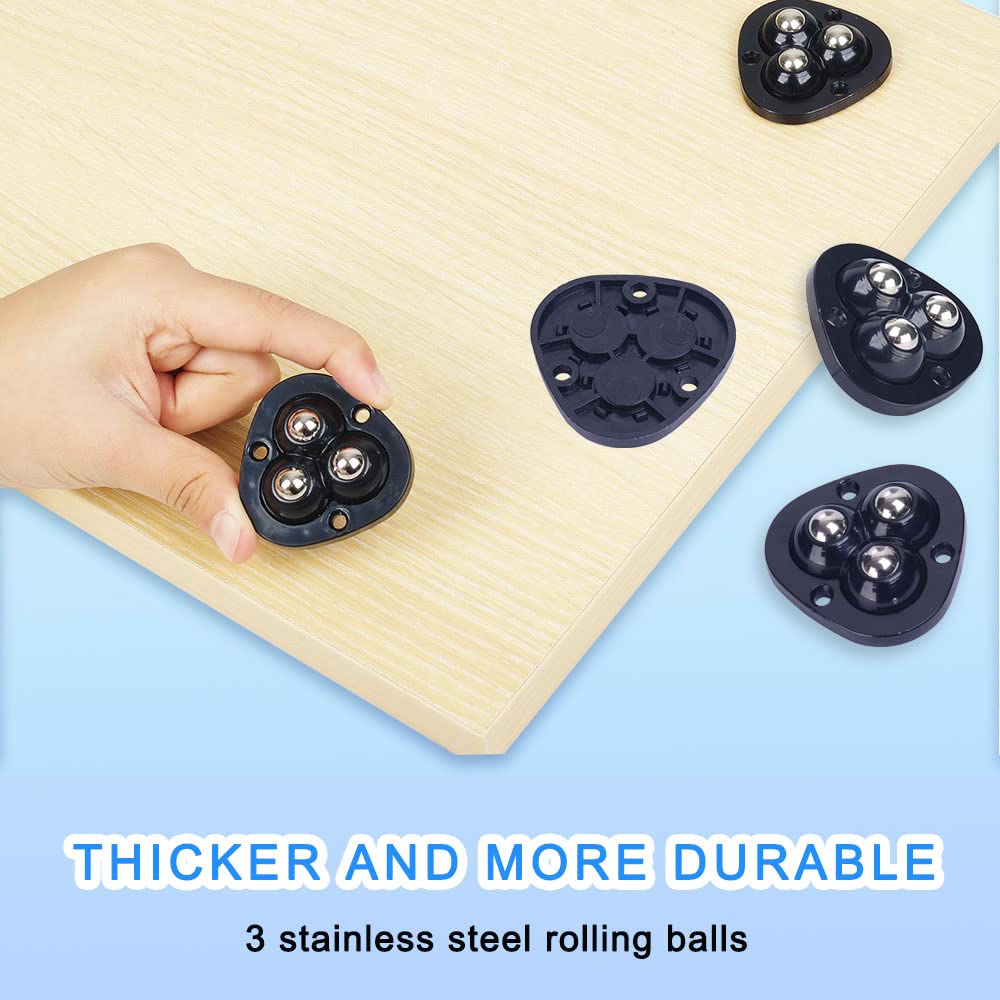 8 Pcs Mini Caster Wheels Appliance Wheels Self Adhesive Swivel Caster  Wheels Stick on Stainless Steel Paste Small Appliance Casters Bead  Universal Wheel for Furniture Box (Classic Double Bead): :  Industrial 