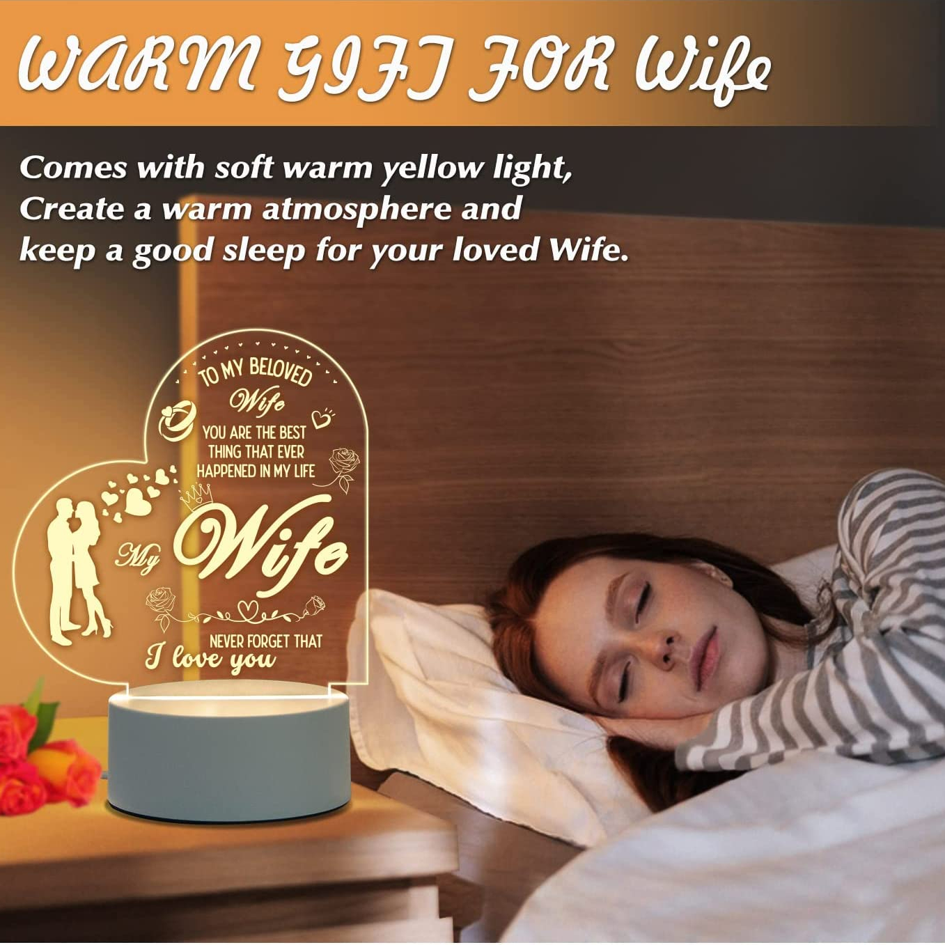 Valentine's Day Gifts For Her Romantic Night Light Gifts For - Temu