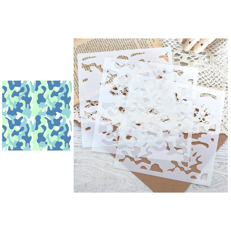 Camouflage Stencil Kit Reusable Camouflage Painting Stencils - Temu