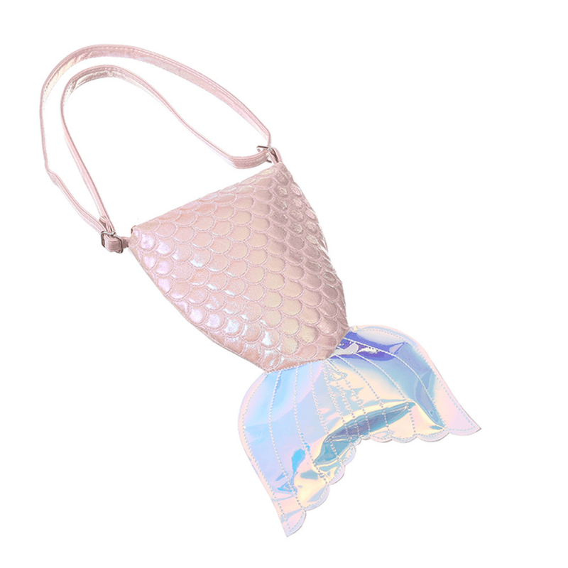 Fish Tail Shape Novelty Bag Colorful Zipper Shoulder Bag - Temu