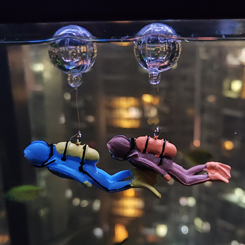 Diver aquarium ornament sale