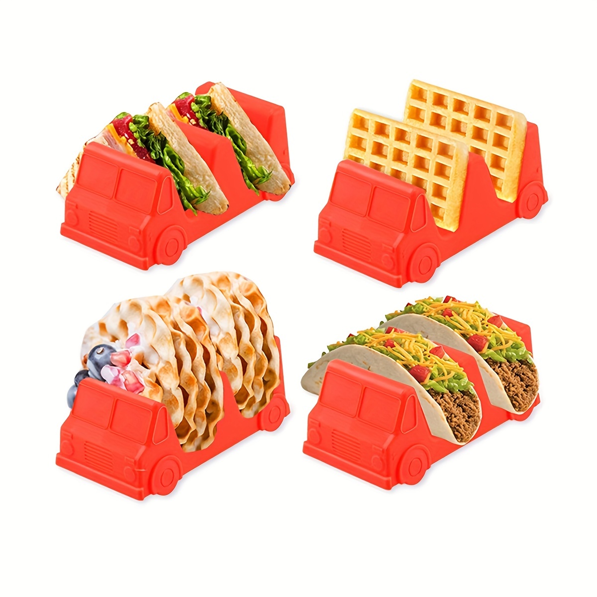 Truck Taco Rack, Mexican Pancake Holder For 2 Tacos, Tortilla Roll