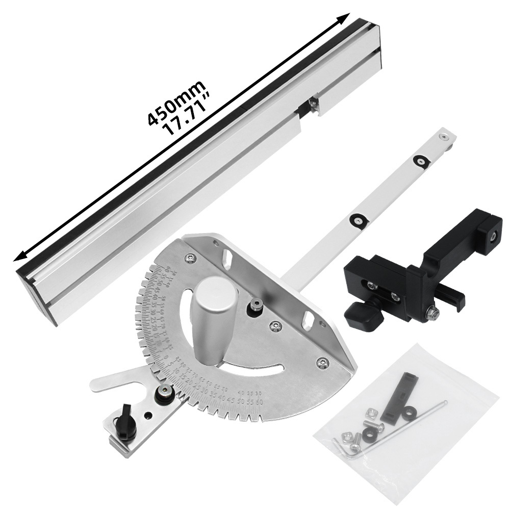 Precision Miter Gauge Aluminum Table Saw Miter Gauge W/ 60° Temu