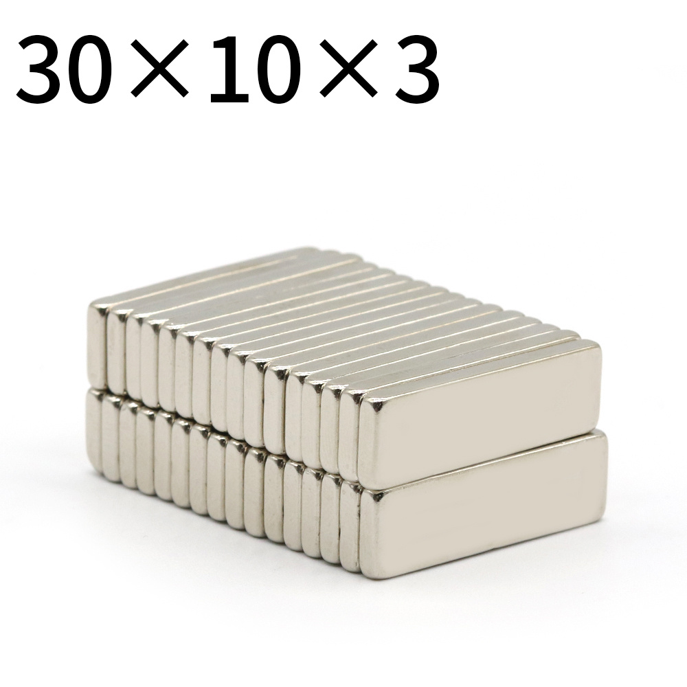 

5pcs 30x10x3 Block Ndfeb Neodymium Magnet N35 30mm X10 Mm X3 Mm Magnetic 30*10*3