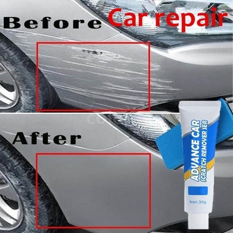 Car Scratch Remover Repair Agent Wax Car Polishing Wax 30ml Retreading  Refurbishing Cleaner Tools With Sponge – the best products in the Joom Geek  online store