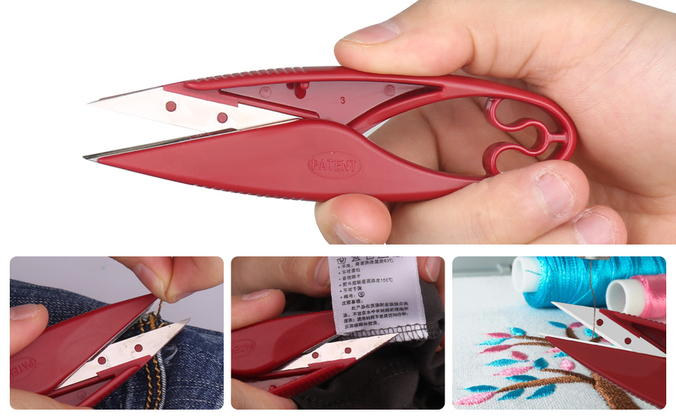Kit de 2 piezas de rasurador de costuras y removedor de hilo de costura  afilada, descosedor de puntadas con asas ergonómicas para patrones de  trabajo