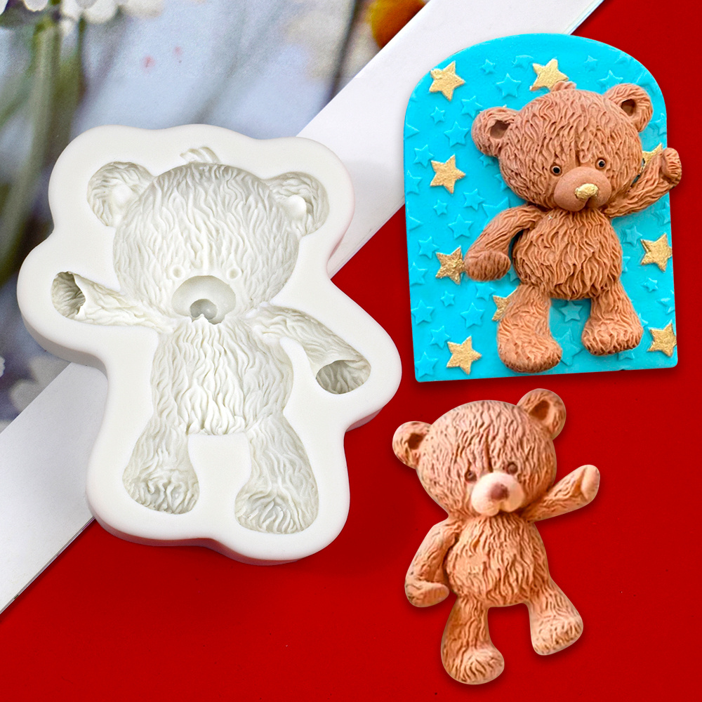 Cute Bear Chocolate Mold - 3d Silicone Cartoon Candy Mold For Diy Cake  Decorating And Baking - Kawaii Fondant Mold With Bowtie - Perfect Kitchen  Gadget And Home Kitchen Item - Temu