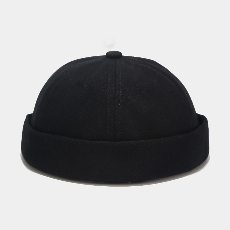 unisex docker cap adjustable brimless skull loop beanie hat