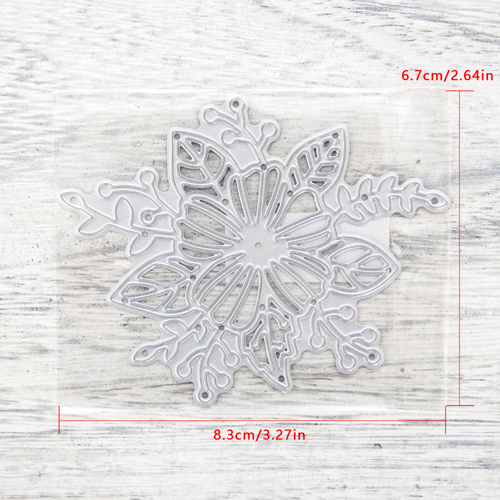 Flower Leaf Metal Cutting Dies Diy Scrapbooking Embossed Accessories Cut Dies Paper Card Decoration Photo Gift Thanks Diary Card Eid Mubarak
