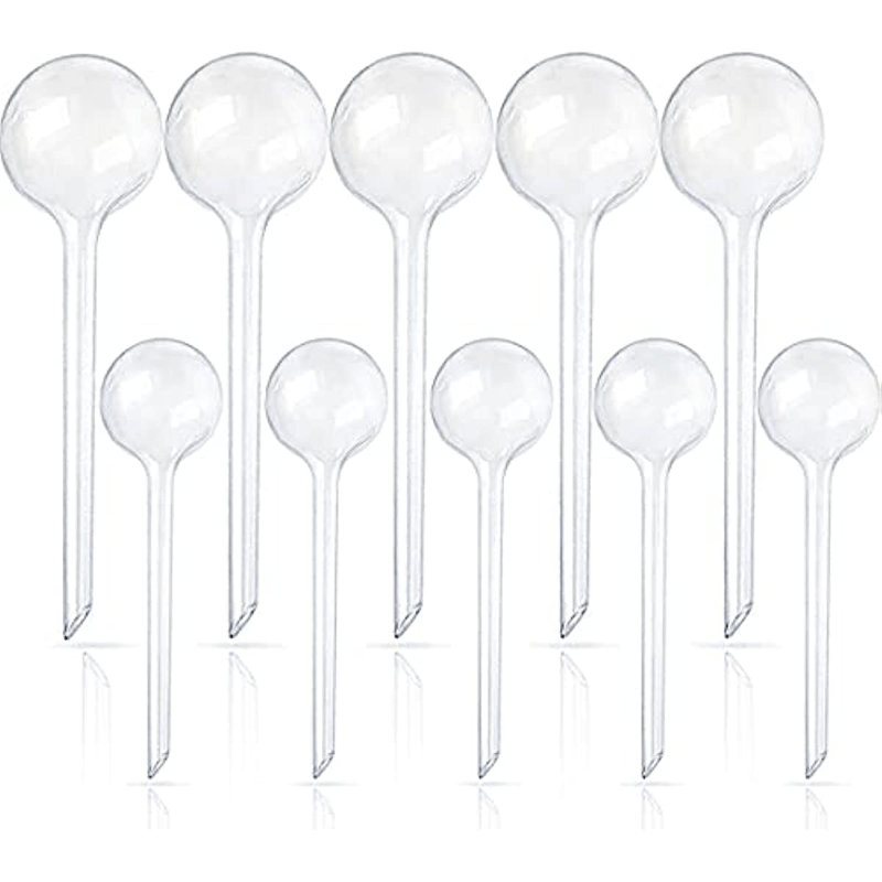 

10pcs Clear Plant Watering Globes, Plastic Self-watering Bulbs, Flower Automatic Watering Device, Garden Waterer For Plant Indoor Outdoor