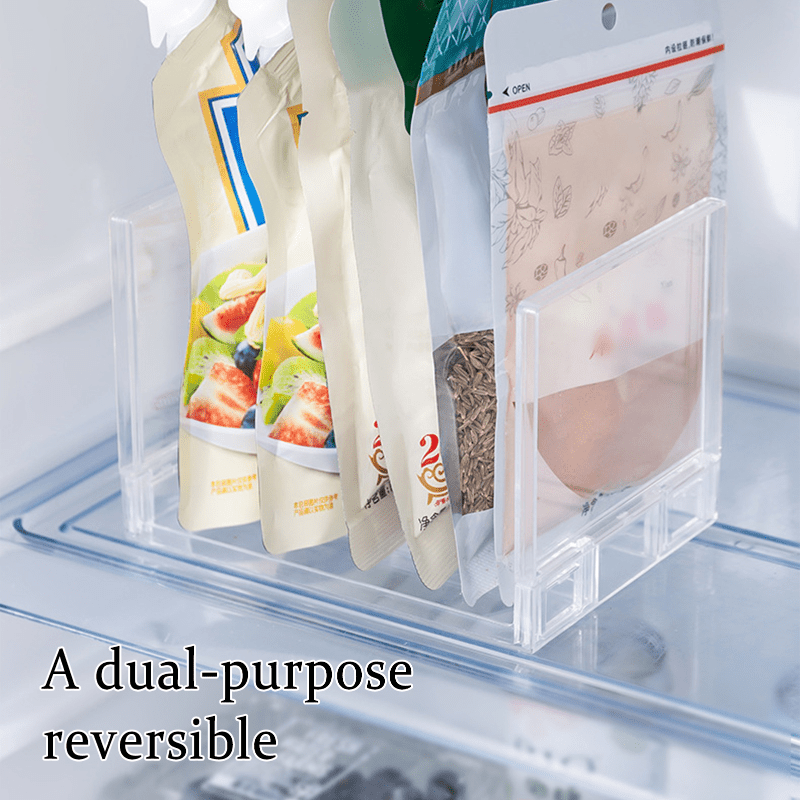 Refrigerator Organizer Shelf, Fridge Stackable Storage Rack 2 PACK, Clear  Multilayer Container for Bowls and Plates, Freezer, Kitchen Storage