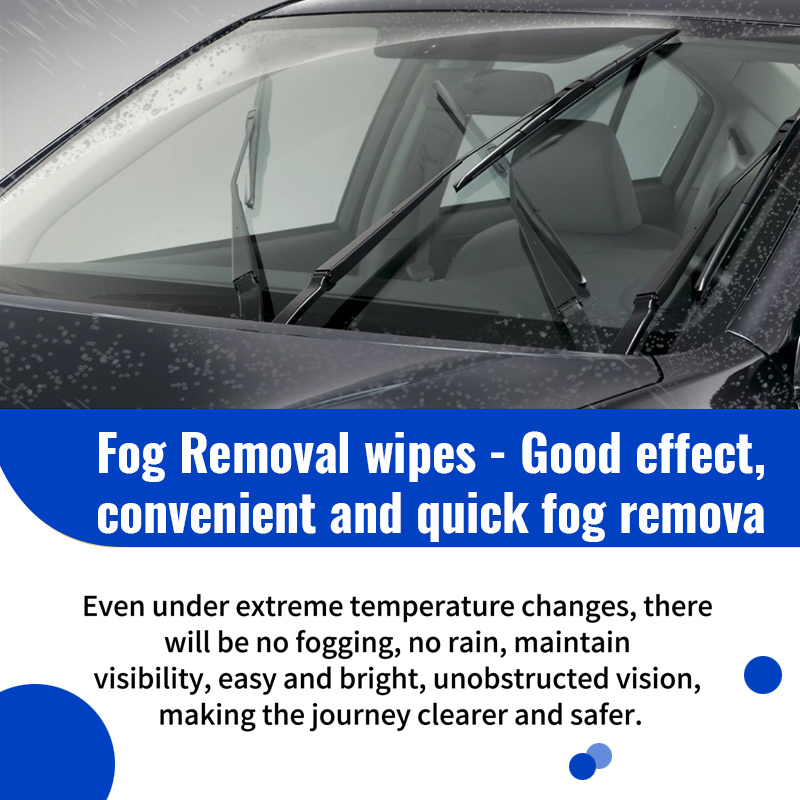 Yous Auto Car Anti-fog Wipes Windshield Rearview Mirror Wipes Rain-proof  Car Wipes Glass Window Lens Wet Wipes for Rainy Foggy Day Automobiles Home