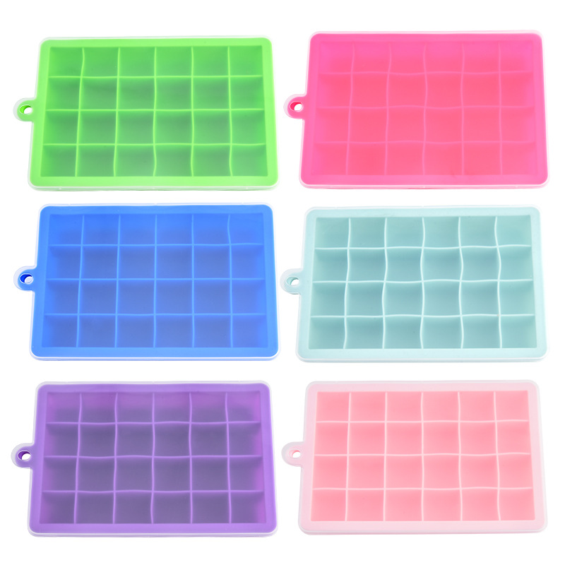 21 Compartment Square Ice Cube Tray Super Easy Release Ice Cube Molds -  Stackable Ice Tray Durable