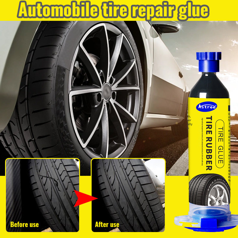 30ml Strong Black Rubber Tire Repair Glue For Cars, Motorcycle