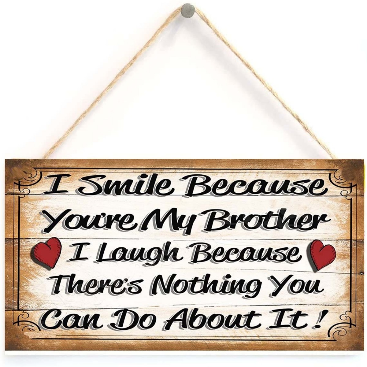 Add A Touch Of Humor To Your Home Decor With This Wooden Brother Sign Wall Plaque! Christmas, Halloween, Thanksgiving Day Gift