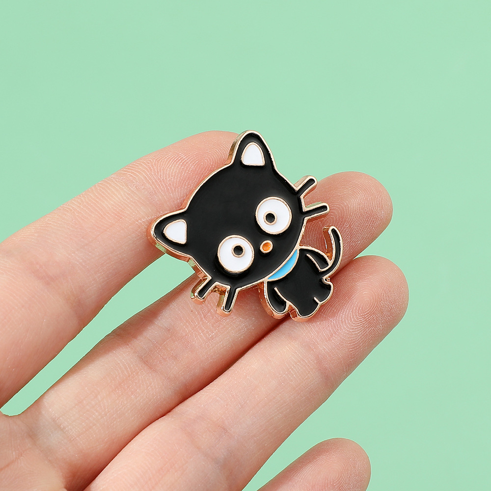 Cute Cat Pins for Backpacks Cartoon Kitten Animal Brooches for Clothes  Metal Enamel Badge Lapel Jewelry Christmas Accessories
