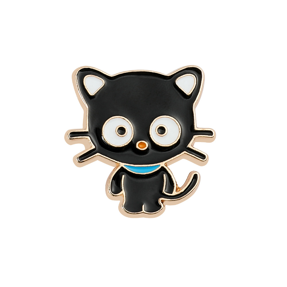 Cute Cat Pins for Backpacks Cartoon Kitten Animal Brooches for Clothes  Metal Enamel Badge Lapel Jewelry Christmas Accessories