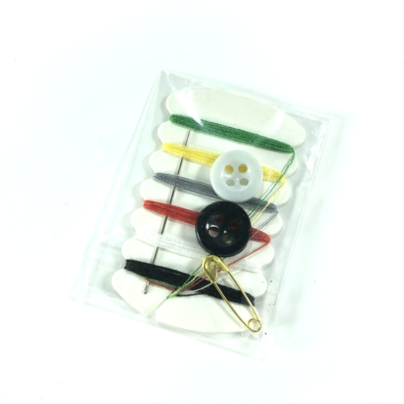 10pcs Portable Mix Color Mini Sewing Kit Including Needle, Thread, Button,  Safety Pin, Hand Sewing Bags For Travel Household And Hotel Use Needle Colo