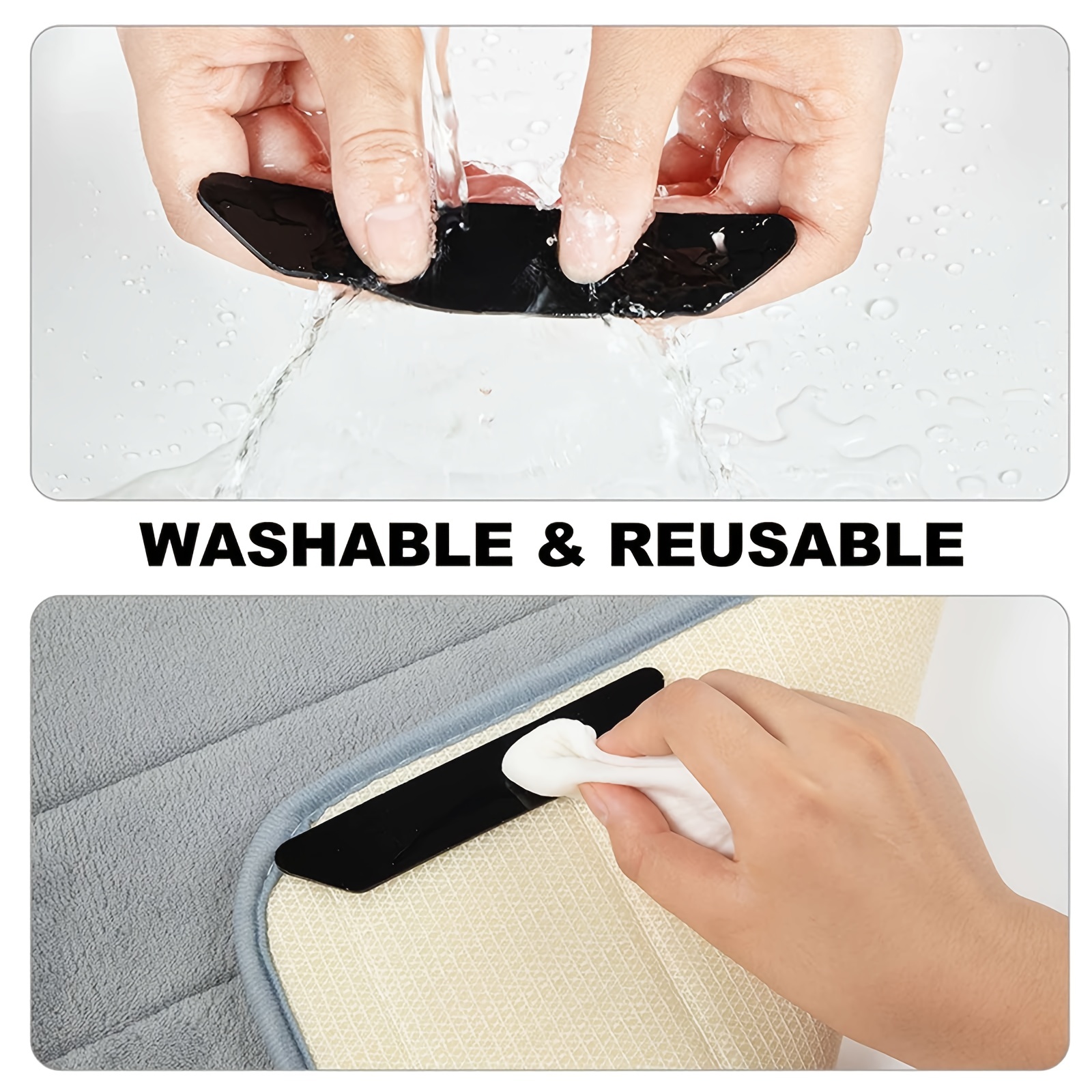 Non-slip Reusable Rug Pad Grippers - Keeps Rugs Securely In On Hardwood,  Tile, Carpet & Floor Mats! - Temu