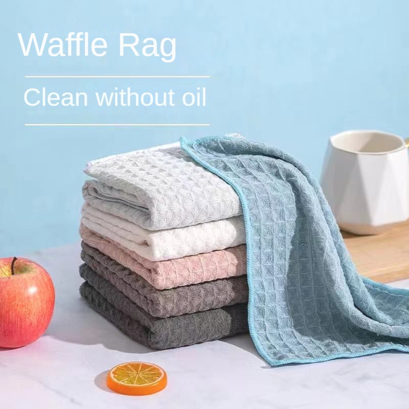 Thickened Waffle Kitchen Towel - Absorbent And Soft Dish Cloth, Scouring  Pad, Tea Towel, And Cleaning Rag - Light And Soft Dishwashing Towel For  Easy Cleaning - Temu