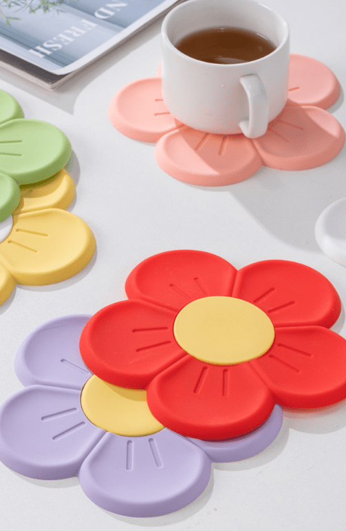 Silicone Trivet Mat, Flower Cartoon Pattern Insulation Pads For Hot Dishes,  Pots, Table, Pans, Non-slip Heat Resistant Kitchen Trivets - Temu