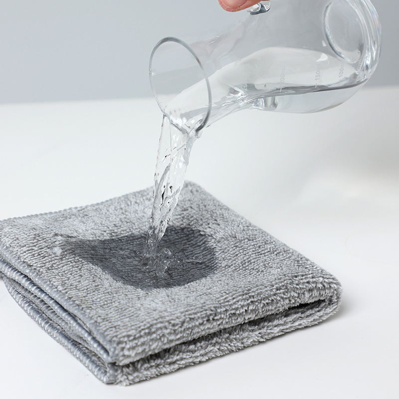 Cleaning towels, rags, water absorbing, thickened fine fiber