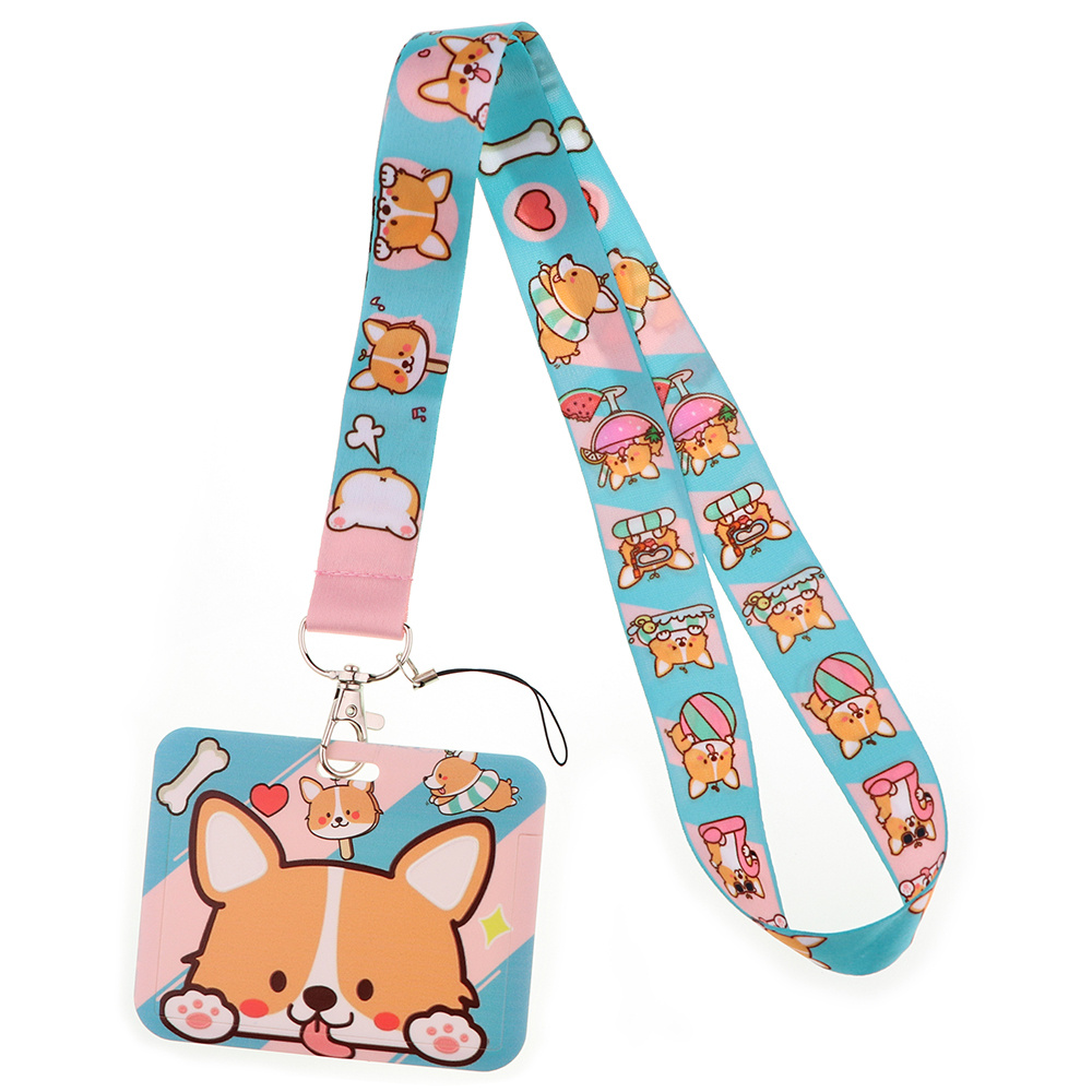 Butterflies Horizontal Style Fashion Id Holder Neck Strap Lanyards