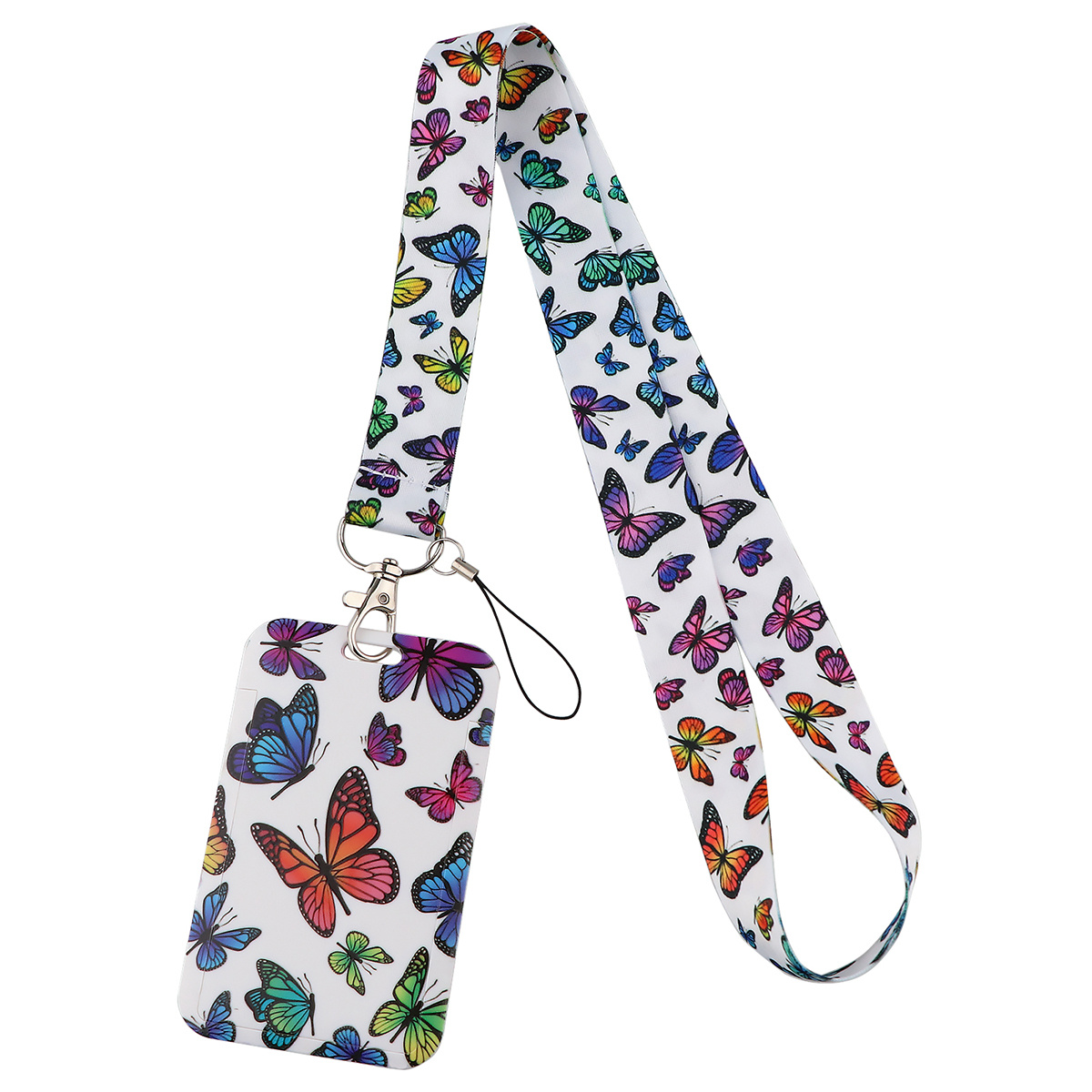 Butterflies Horizontal Style Fashion Id Holder Neck Strap Lanyards For Keys Keychain  Badge Holder Id Credit Card Pass Hang Rope Lariat Phone Charm Accessories  Detachable - Temu New Zealand