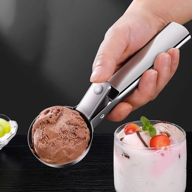 Stainless Steel Ice Cream Ball Scoop Fruit Scoop, Outdoor Kitchen Appliances  - Temu