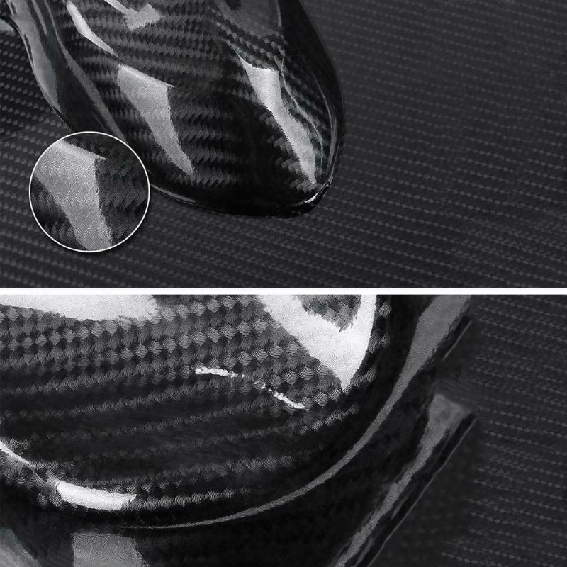 Black 7d Gloss Carbon Fibre Vinyl Wrap Film Car Sticker - Temu