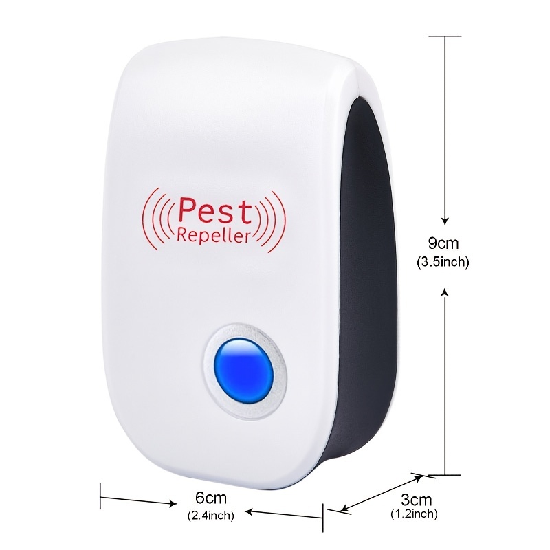 4pack ultrasonic pest repeller effective indoor pest control for home kitchen office hotel and warehouse mosquito and rat repellent details 2